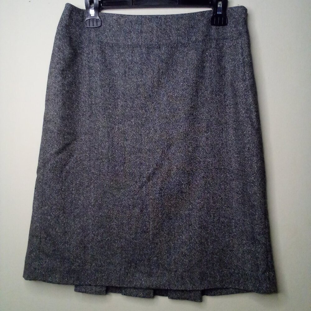 Ann Taylor Loft Skirt Women 4 Classic Wool Blend Gray - Picture 1 of 10
